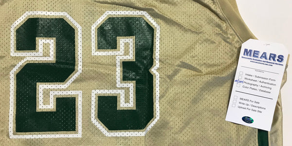 LeBron James Game Used St. Vincent-St. Mary Irish High School Jersey (MEARS)