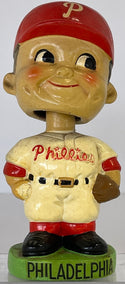 1960s Philadelphia Phillies Mascot Vintage Bobble Head Green Base Nodder