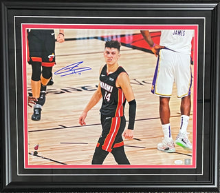 Tyler Herro Autographed Framed The Snarl 16x20 Photo (JSA)