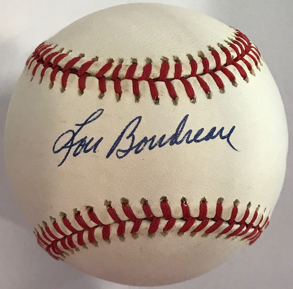 Lou Boudreau Autographed Official American League Baseball (JSA)