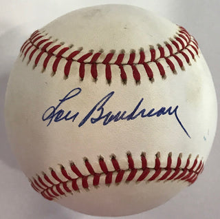 Lou Boudreau Autographed Official American League Baseball (JSA)