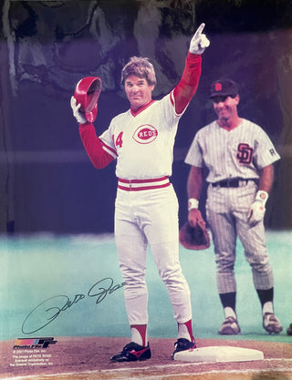 Pete Rose Autographed 16x20 Baseball Photo