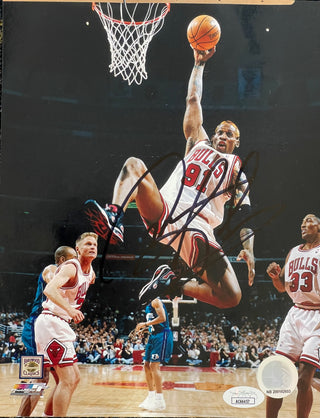 Dennis Rodman Autographed 8x10 Photo (JSA)