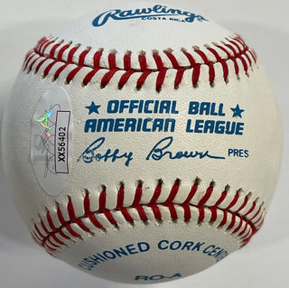 Mickey Mantle Autographed Official American League Baseball (JSA)