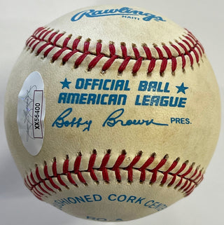 Billy Martin Autographed Official American League Baseball (JSA)