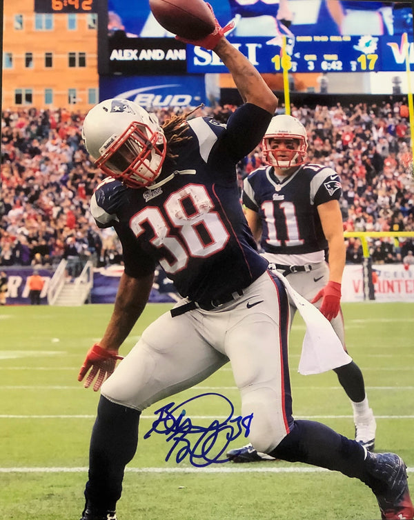 Brandon Bolden Autographed 8x10 Football Photo