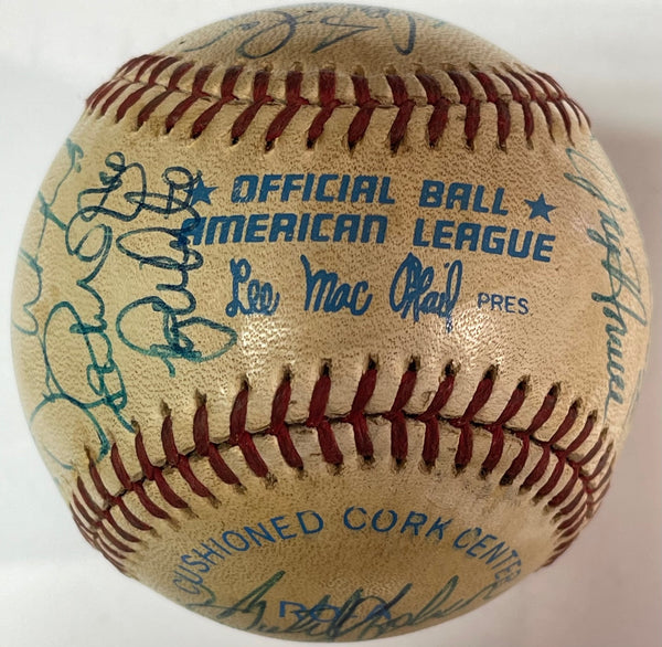 1983 New York Yankees Team Signed Baseball