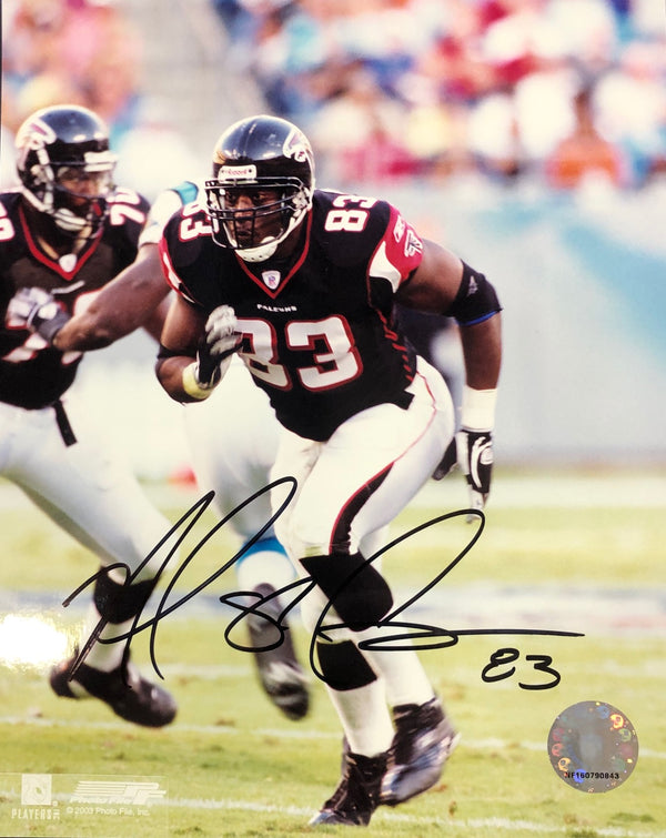 Alge Crumpler Autographed 8x10 Football Photo