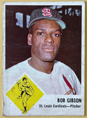 1963 Fleer Bob Gibson St Louis Cardinals Baseball Card #61