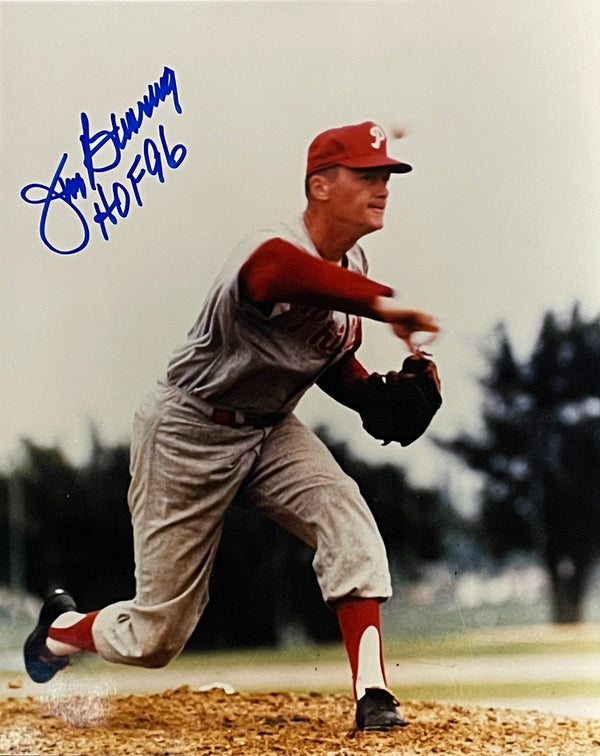 Jim Bunning Autographed Philadelphia Phillies 8x10 Photo