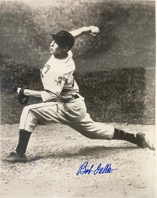 Bob Feller Autographed Cleveland Indians 8x10 Photo