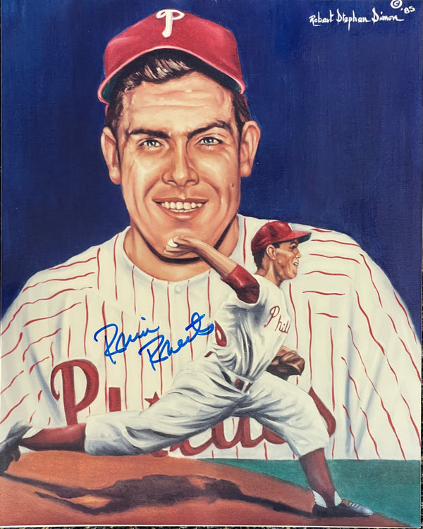 Robin Roberts Autographed Phillies Baseball 8x10 Photo