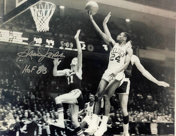 Sam Jones Autographed HOF 8x10 Basketball Photo