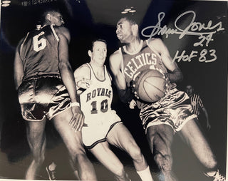 Sam Jones Autographed HOF Basketball 8x10 Photo