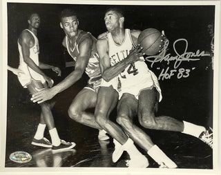 Sam Jones Autographed HOF Basketball 8x10 Photo