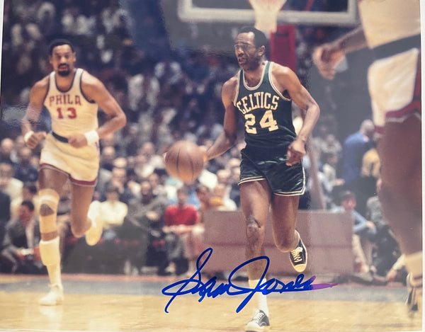 Sam Jones Autographed 8x10 Basketball Photo