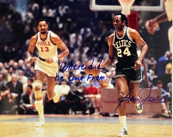 Sam Jones Autographed 8x10 Basketball Photo