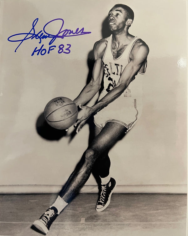 Sam Jones Autographed HOF 8x10 Basketball Photo