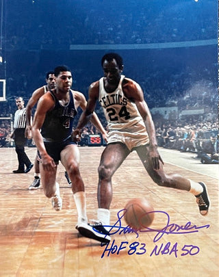 Sam Jones Autographed HOF 8x10 Basketball Photo