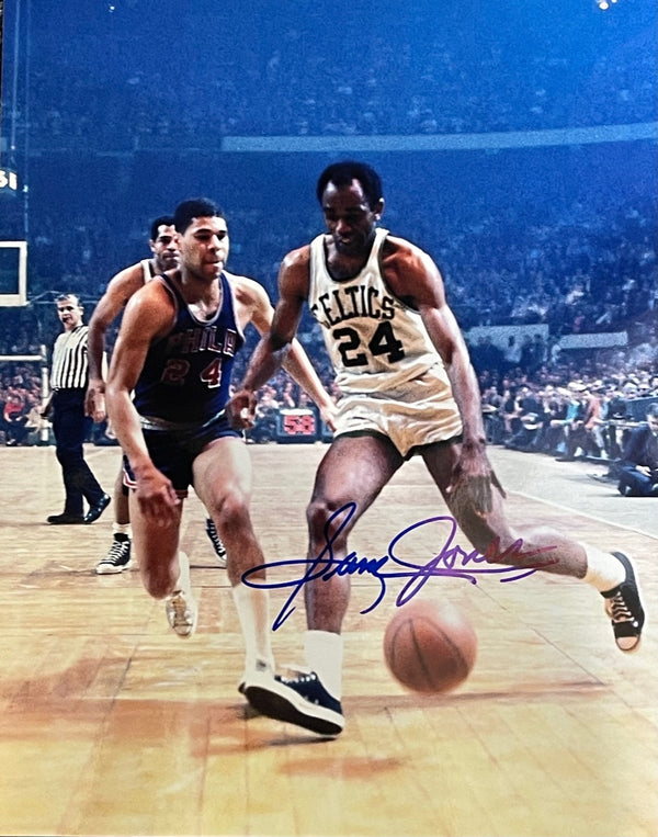 Sam Jones Autographed 8x10 Basketball Photo