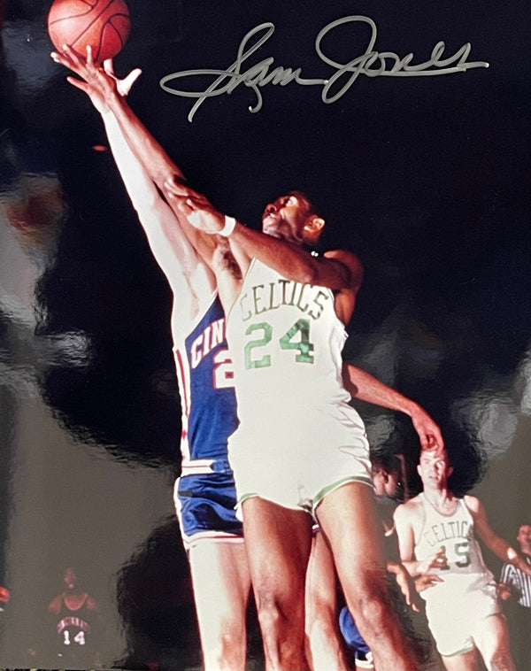 Sam Jones Autographed 8x10 Basketball Photo