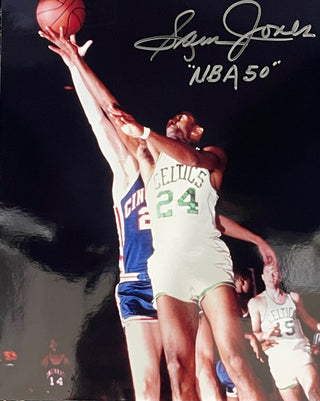 Sam Jones Autographed 8x10 Basketball Photo