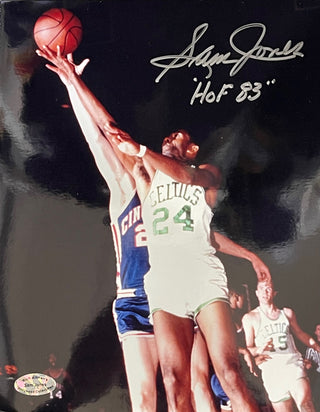 Sam Jones HOF 83 Autographed 8x10 Basketball Photo