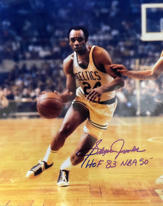 Sam Jones Autographed 8x10 Basketball Photo