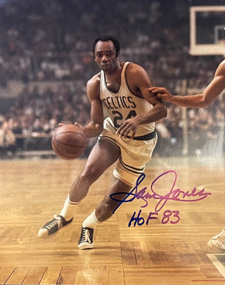 Sam Jones Autographed HOF 8x10 Basketball Photo