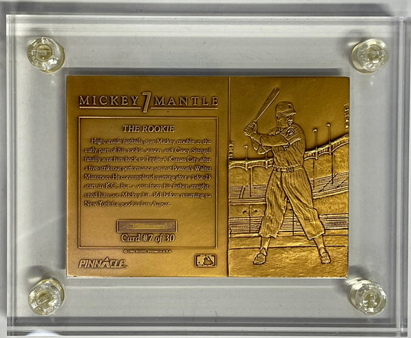 Mickey Mantle Pinnacle 1992 Bronze Mint Card #361/5000