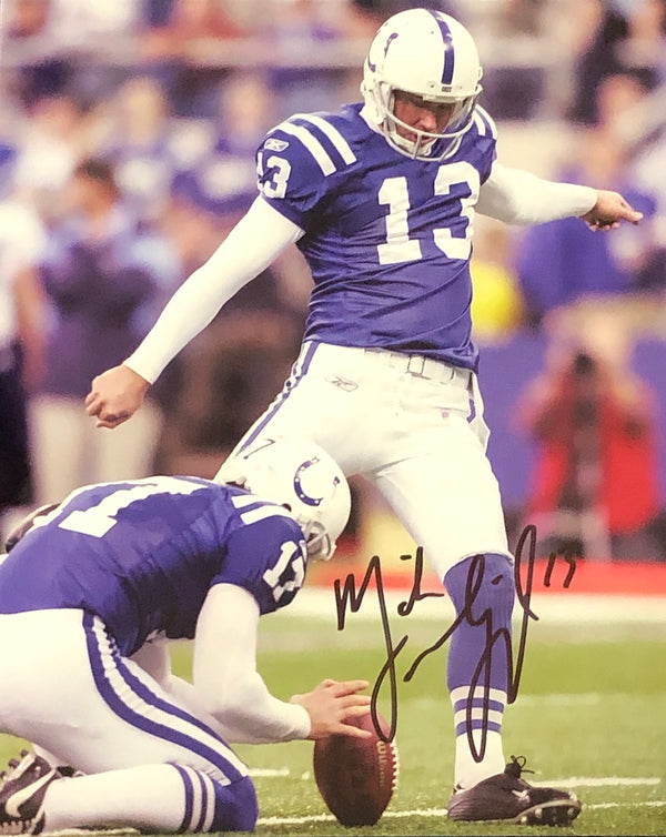 Mike Vanderjagt Autographed 8x10 Photo