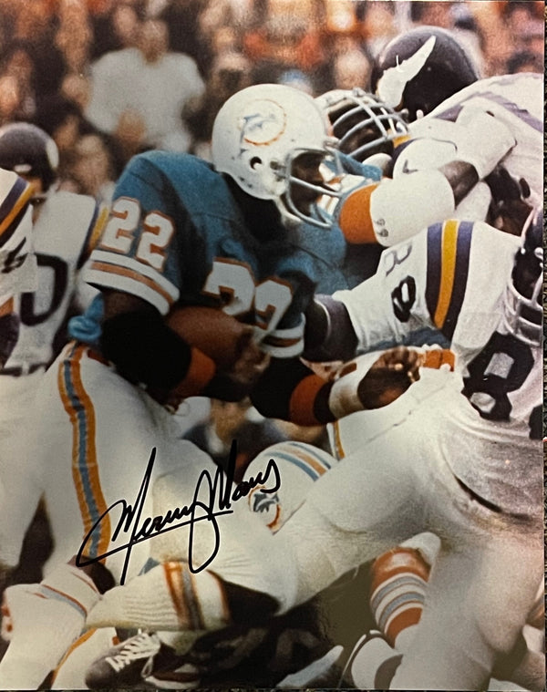 Mercury Morris Autographed 8x10 Football Photo