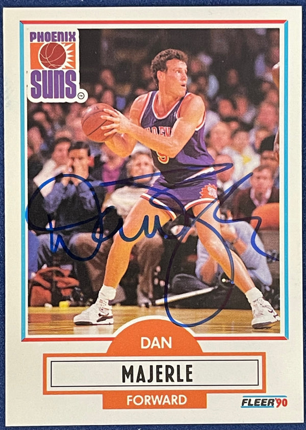 Dan Majerle 1990 Fleer Autographed Card