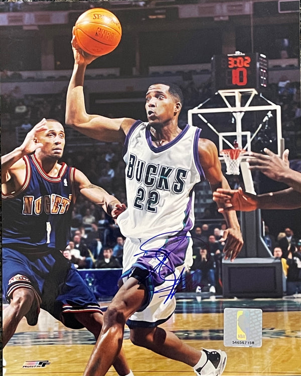 Michael Redd Autographed Basketball 8x10 Photo