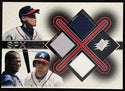 Chipper Jones Andruw Jones Rafael Furcal 2001 Upper Deck SPX Jersey Card