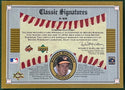 Brooks Robinson 2002 Autographed Upper Deck Sweet Spot Classic Card