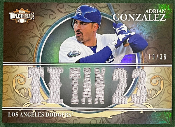 Adrian Gonzalez 2013 Topps Triple Threads jersey Card 19/36