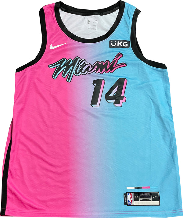 Tyler Herro "Boy Wonder" Autographed Miami Heat Vice Versa Swingman Jersey (JSA)