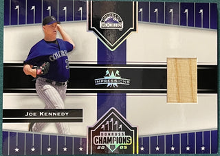 Joe Kennedy 2005 Donruss Game Used Bat Card