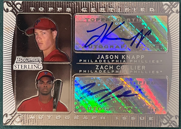 Jason Knapp Zach Collier 2009 Bowman Sterling Autographed Card