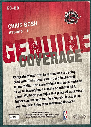 Chris Bosh 2008-09 Fleer Jersey Card