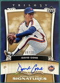 David Cone Autographed 2005 Upper Deck Trilogy Card 06/15