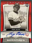 Tony Oliva Autographed 2005 Upper Deck Trilogy Card 33/99