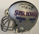 Fred Biletnikoff Autographed Mini Helmet (JSA)