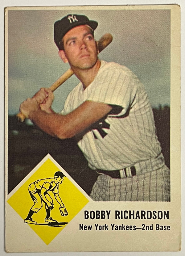 1963 Fleer Bobby Richardson New York Yankees Baseball Card #25