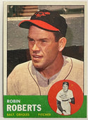 1963 Robin Roberts Topps Baseball Card #125 Baltimore Orioles