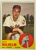 1963 Hoyt Wilhelm Topps Baseball Card #125 Baltimore Orioles