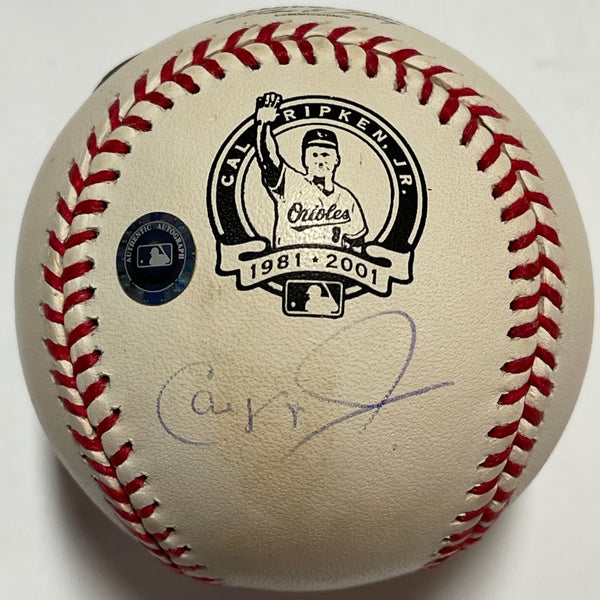 Cal Ripken Jr Autographed Official Retirement Commemorative Baseball (Steiner)