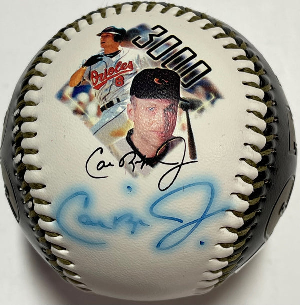 Cal Ripken Jr Autographed 3000 Hit Commemorative Photo Baseball (Ironclad)