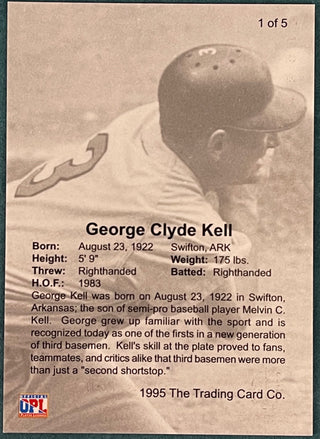 George Kell 1995 The Trading Card Co Autographed Card